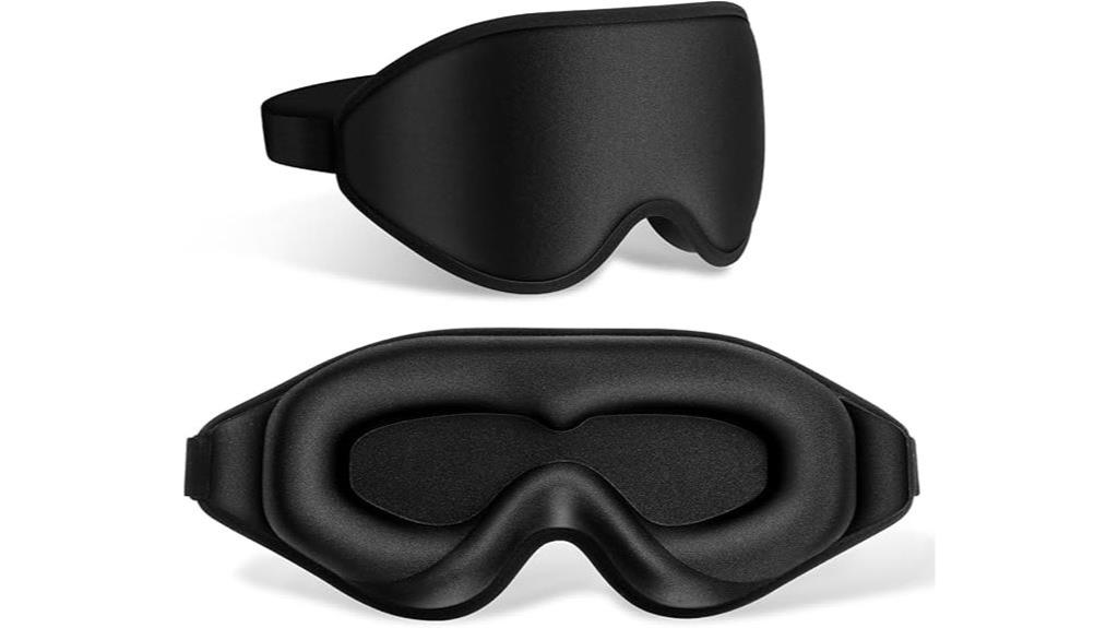 adjustable light blocking sleep mask