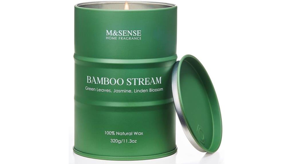 bamboo scented candle 70 hours