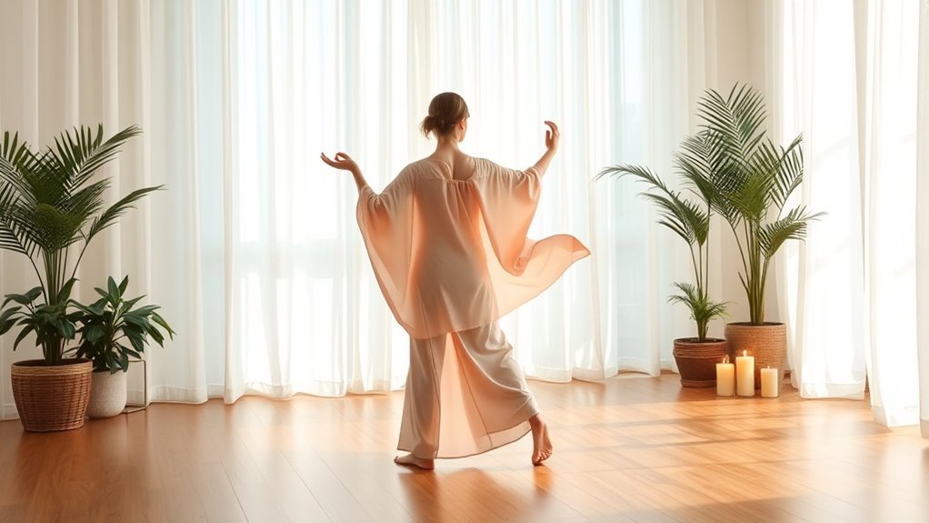 calm mindful movement space