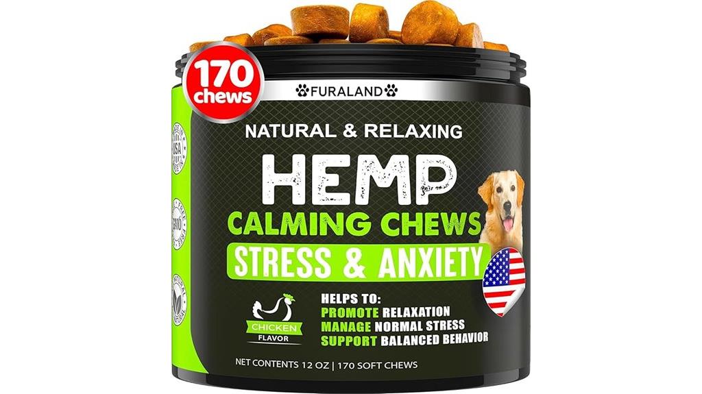 dog calming hemp chews