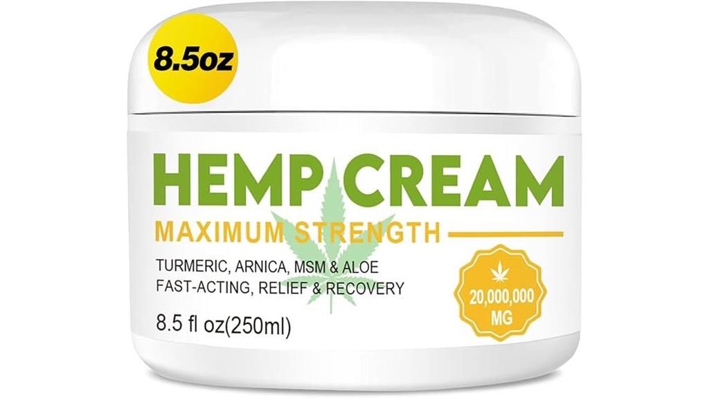 hemp cream with arnica