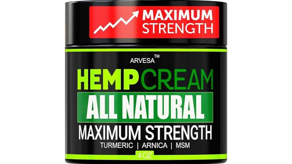 hemp cream with arnica