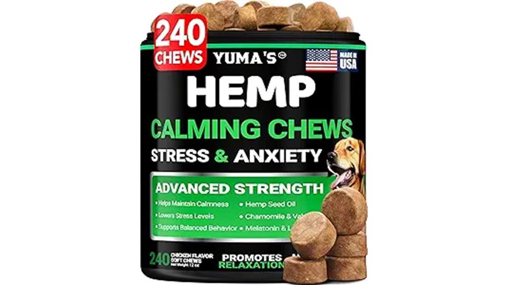 hemp dog calming chews