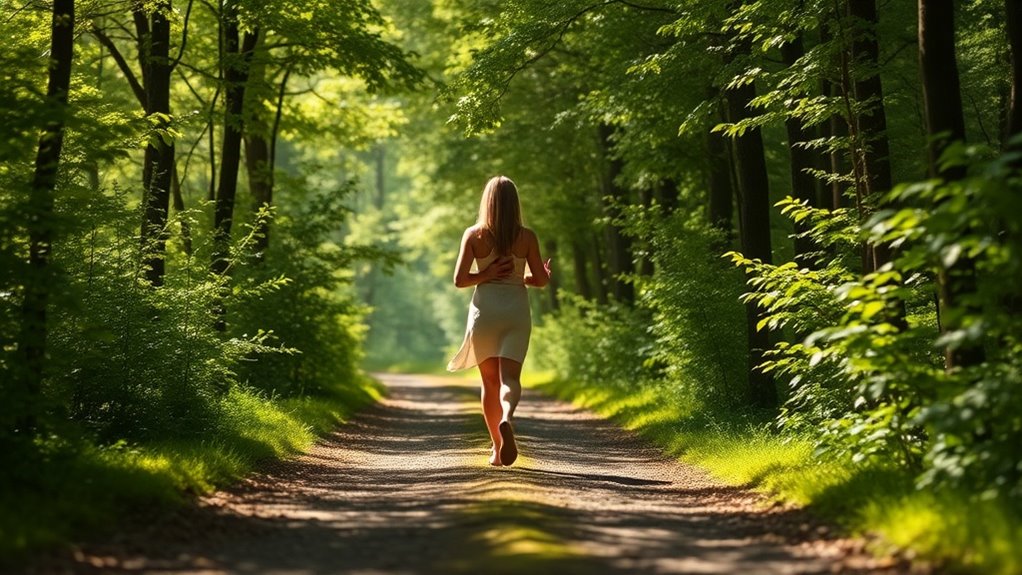 mindful walking cultivates calmness