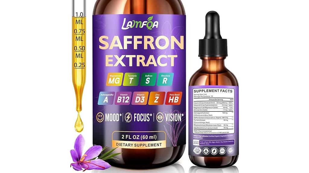 saffron anxiety calming supplement